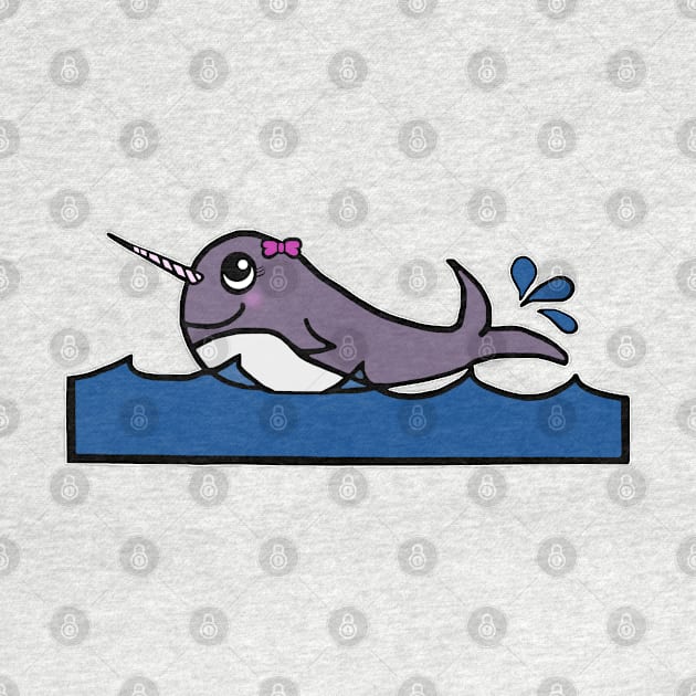 Baby Girl Narwhal by BlakCircleGirl